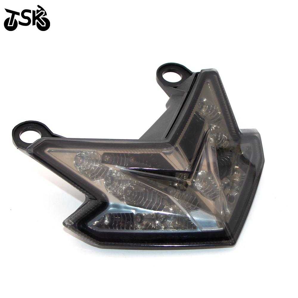 LED Brake Light Tail Lamp For KAWASAKI Z125 2016-2022 Z800 ZX6R NINJA 2013-2016 Motorcycle Accessories Taillight Stop Light дым