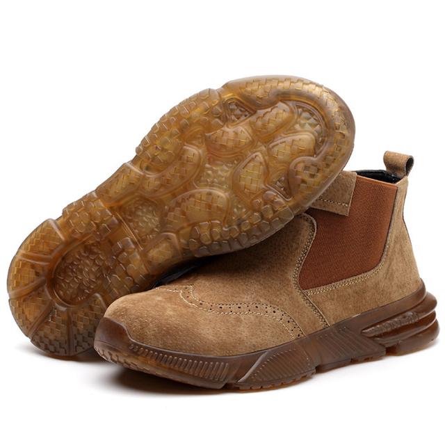 Неразрушимые кроссовки мужские рабочие туфли роскошные защитные туфли мужские — фото 19