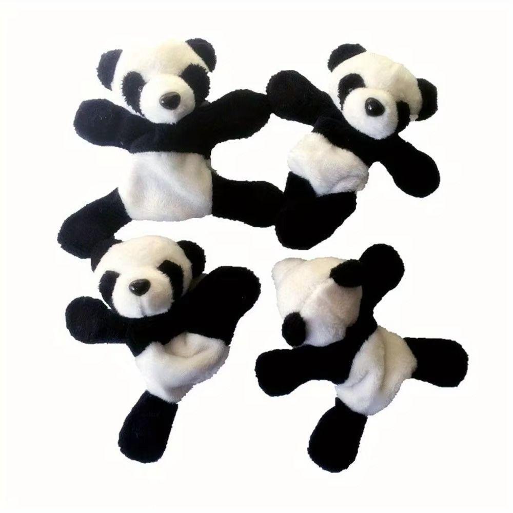 Stuffed Panda Plush Toy Cartoon Refrigerator Decor Soft Plush Panda Refrigerator Magnet