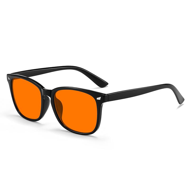 Light-Enhancing Sleep-Aid Glasses: Blue Light Blocking, Reflective Coating, Anti-Blu-Ray, Anti-Radiation, Melatonin Support, TR Frame.