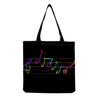 Sac Cabas Vintage en Lin pour Femme - Grande Capacité Sac à Bandoulière Imprimé Piano pour Usage Quotidien & Courses KTB