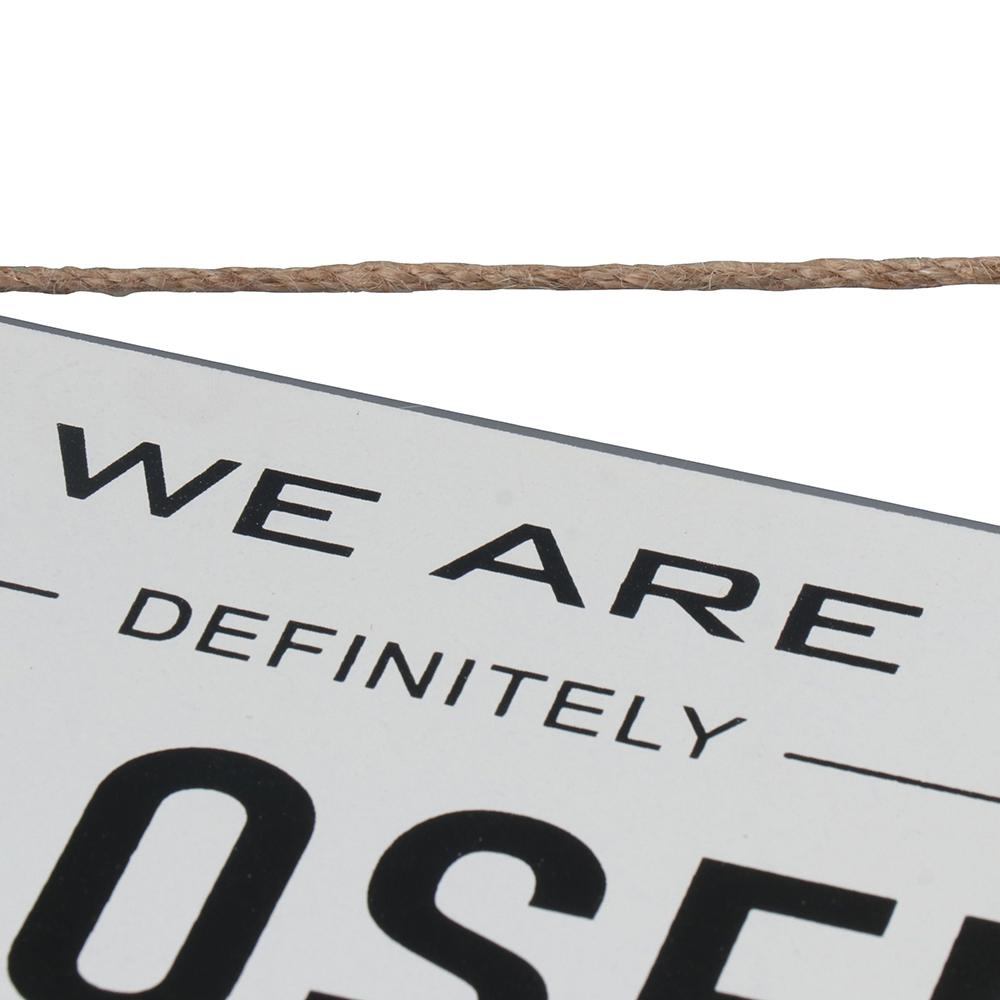 Double Sided Hanging Sign With Ring Open and Closed Club Business Sign  Shop