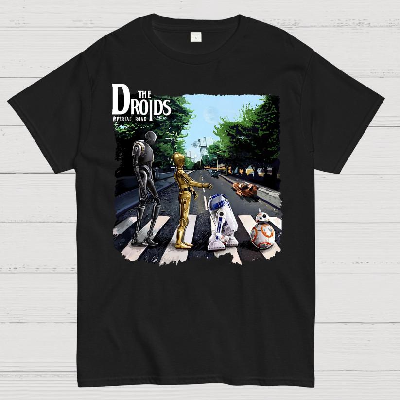 Droids Abbey Road Unisex T-Shirt S-4XL S разноцветный