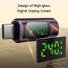 USB C Extension Adapter USB C Adapter with 80Gbps Data Transfer and Real Time Power Display Digital Display Charging