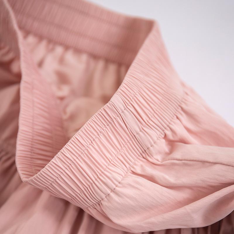 White Bow Tied Fluffy Cake Skirt for Women In Summer Small Elastic Waist A-line Skirt Short Skirt