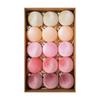 15 Piece Velvety Baubles Hanging Ornament Christmas Tree Ball Decoration Set for Holiday Tree Styling, Wreaths, Mantel Gift Wrapping