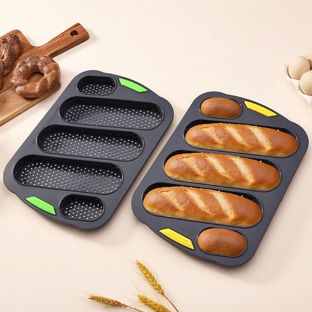 5 Grids Bread Baking Form Silicone Silicone Baking Pan Silicone Cake Mold Kitchen Bakeware