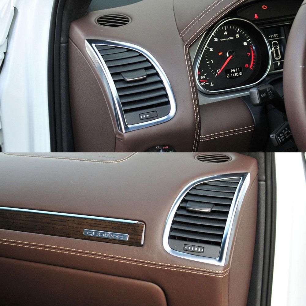 Front Dash Links Rechts Klimaanlage AC Vent Outlet Grille Abdeckung Panel Fori Q7 2006 2007 2008 2009 2010 2011-2015