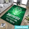 Custom NameJager-meister Spirit Drink Carpet, Indoor Rug, Chair Rug, Living Rooms, Doormat Made From Polyester Home Decor Birthday Christmas Gifts