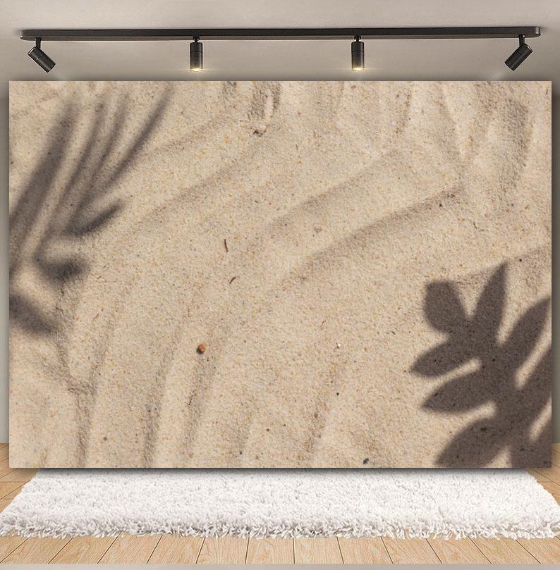 Sommer Strand Sand Hintergrund Fotografie Tropisch Hawaii Meeresufer Seestern Muschel Baby Geburtstag Feiertagsparty Hintergrund Foto Requisiten