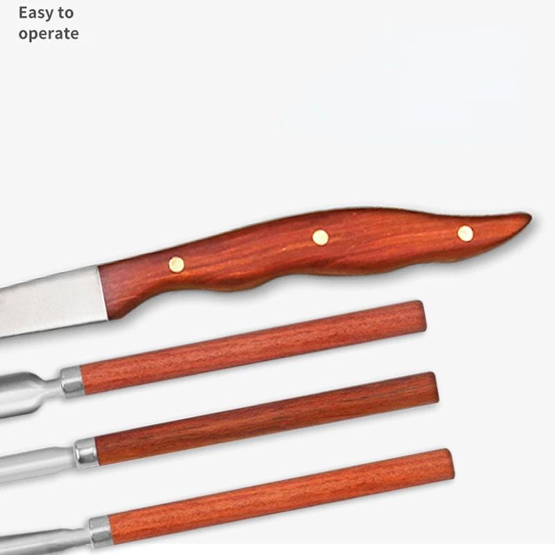 18 Pieces Professional Stainless Steel Fruit Food Carving Knife Chef Carving Knife Set