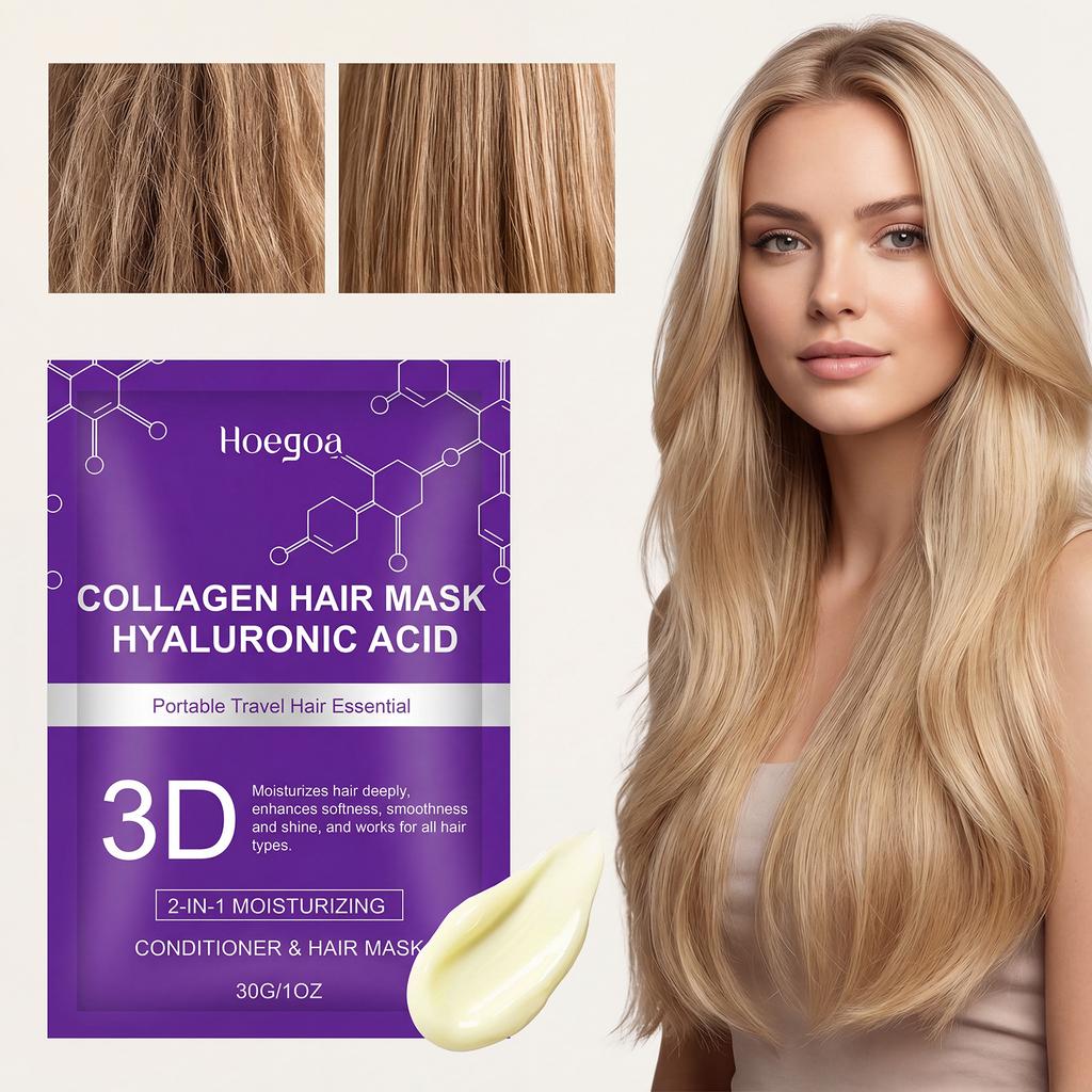 Hyaluronic Acid Hair Mask Hair Mask That Cares for Hair, Making It Smooth, Soft, and Naturally Shiny