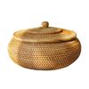 Hand-woven Bamboo Oval Storage Basket