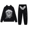 American SP5DER Spider Web Hoodie & Young Thub Trousers Sports Set for Men & Women