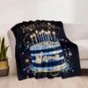 Happy Birthday Home Customize Your Name Blankets Comfortable Soft Lightweight Allseason Multipurpose Blanket For Picnic Sofa Office Bed Living Room