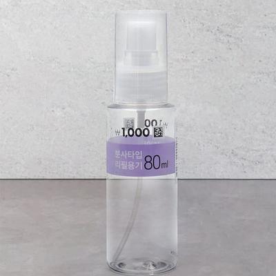 Flacon pulvérisateur rond de 80 ml