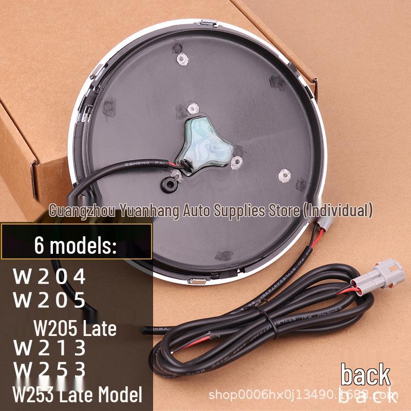 Emblemă Luminoasă Compatibilă pentru Mercedes: Clasele A, B, C, E, GLC, GLK, ML, R, CLA și SLK