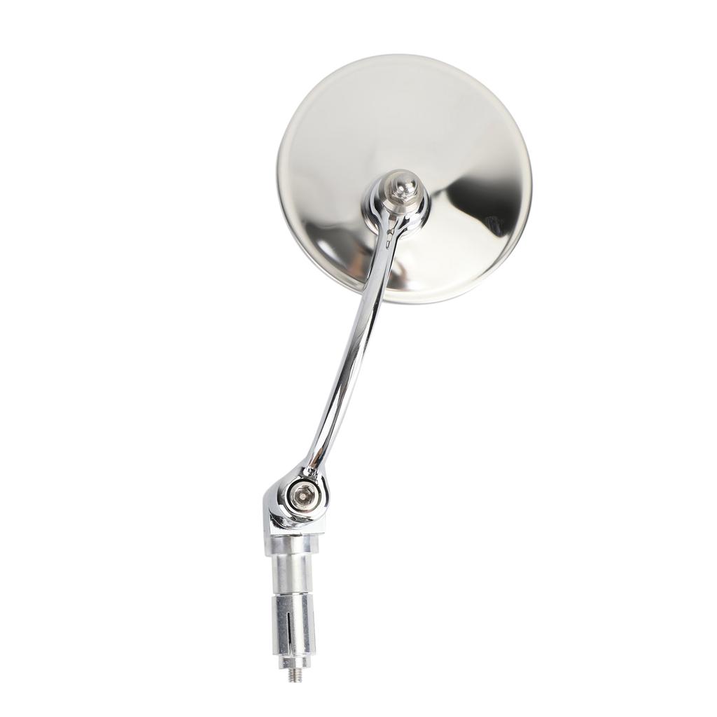 Chrome Runde Rückspiegel Lenkerendspiegel für Motorrad Chopper Cafe Racer