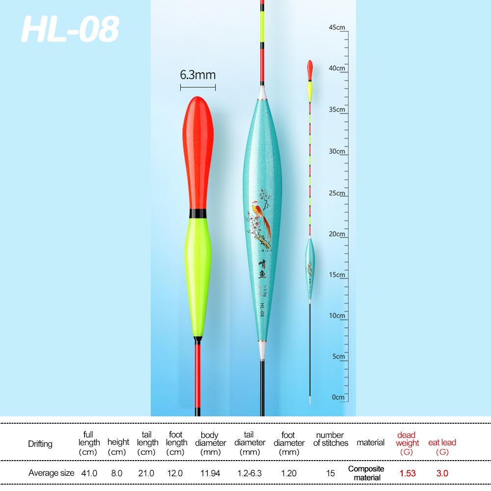 Индикатор Рокки Рыболовная Приманка Поплавок Скользящая Трубка для Дрифта Рыболовные Поплавки Горячие Поплавки Поплавки Рыбалка HL-08