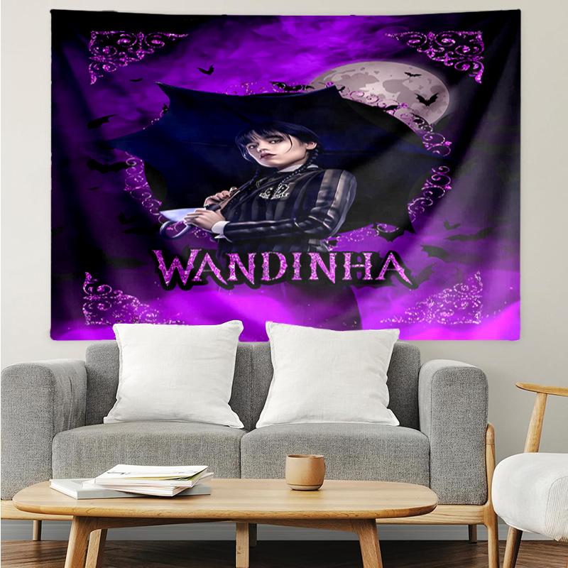 1PC Wednes-day Gothic K-pop Music Group Tapestry Accessories for Bedroom,Livingroom, Dormitory Room Wall Decor Fan Birthday Gifts
