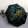 Magical Octopus Wizard Hat: Mystical Fantasy Accessory Umbrella, Portable 3-Fold Compact Umbrella for Men & Women R158