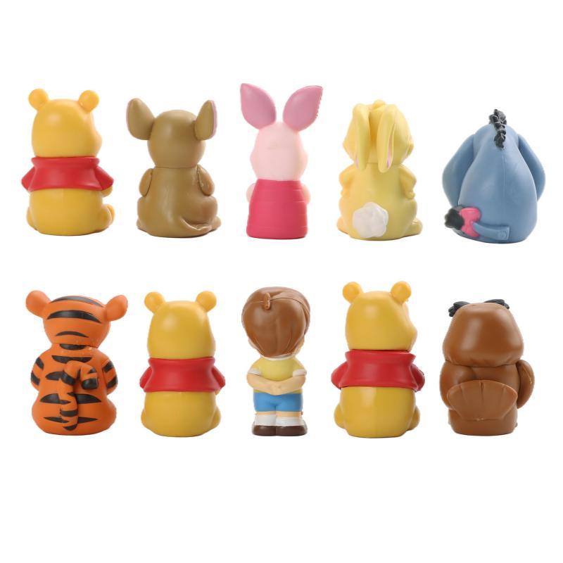 דמויות מיני חמודות מ-PVC של פו הדב וחבריו