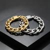 Vintage Bracelets for Man Men's 18MM Width Rivet Cuban Chain Bracelet Cool 316L Stainless Steel Jewelry Gifts for Him Father Dad