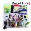 Box110 Combo 110pcs/box Artificial Hard Soft Baits Kit Minnow Popper Pencil Crankbait VIB Spinner Fishing Lures Set