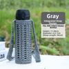 Reusable Knitted Water Bottle Cover Heat Insulated Handmade Water Bottle Carrier Bag Crochet Portable Cup Sleeve Pouch Outdoor