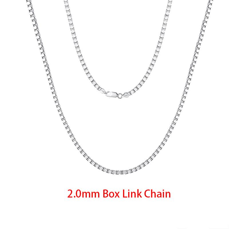 Rinntin Zinc Alloy Sterling Zinc Alloy Italian 2.6/3.7/5.0mm Flat Mariner Chain Necklace for Women Men Fashion Neck Chain Zircon SC78