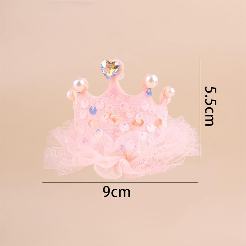 Haustier Geburtstagskrone Hundegeburtstag Verkleiden Fotografie Requisiten Zubehör Niedliche Haustierkrone Kopfschmuck Prinzessin Haustieroutfit Haustierbedarf