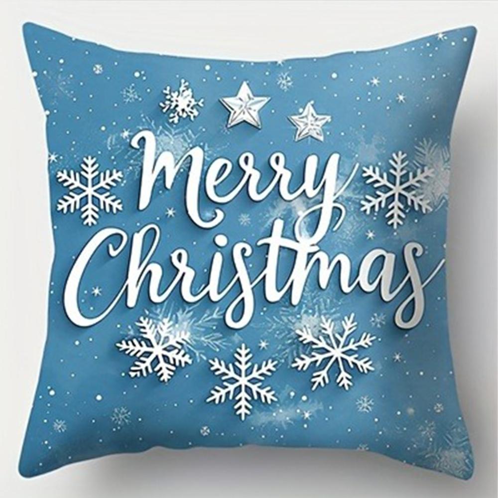 Merry Christmas decoration pillow cover Christmas Tree color ball pattern living room Sofa cushion cover room home decoration