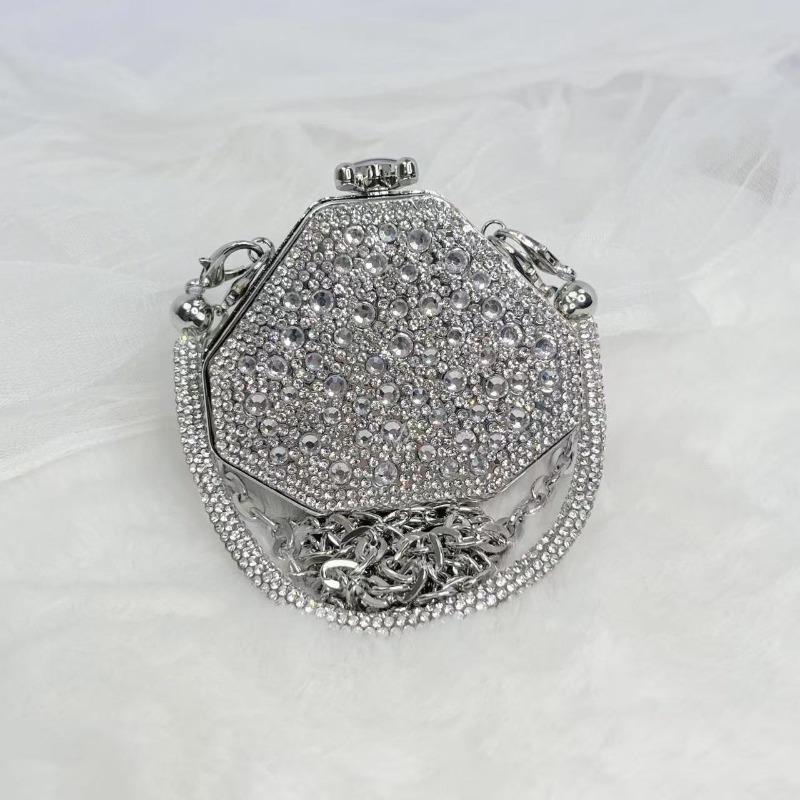 Catwalk handbag full diamond dress bag women's chain dinner acrylic mini bag diamond bag dumpling bag