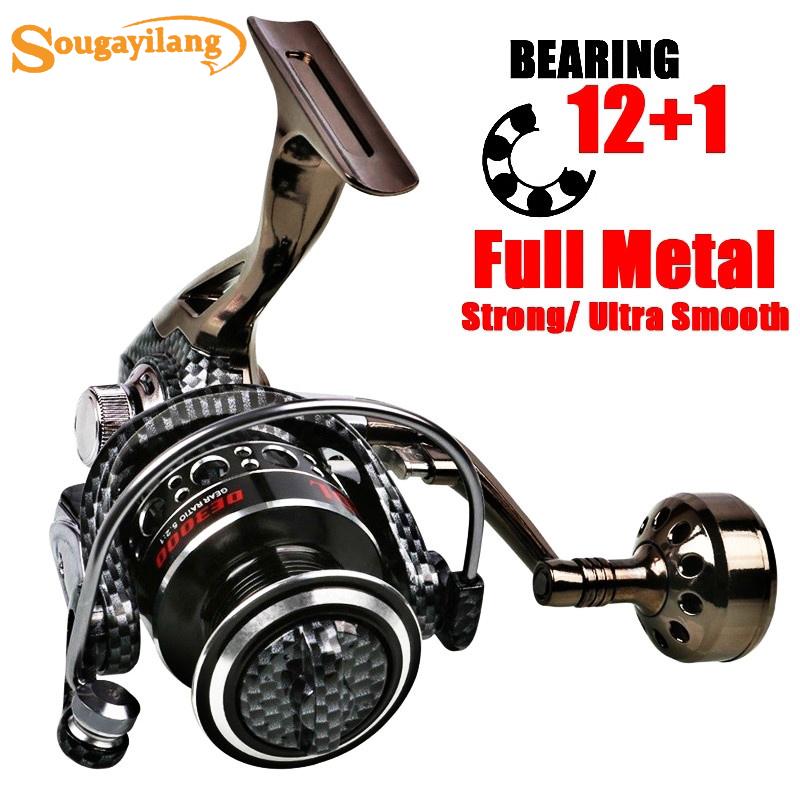 Saltwater Spinning Reel, 12+1BB Ultra Lightweight Powerful
