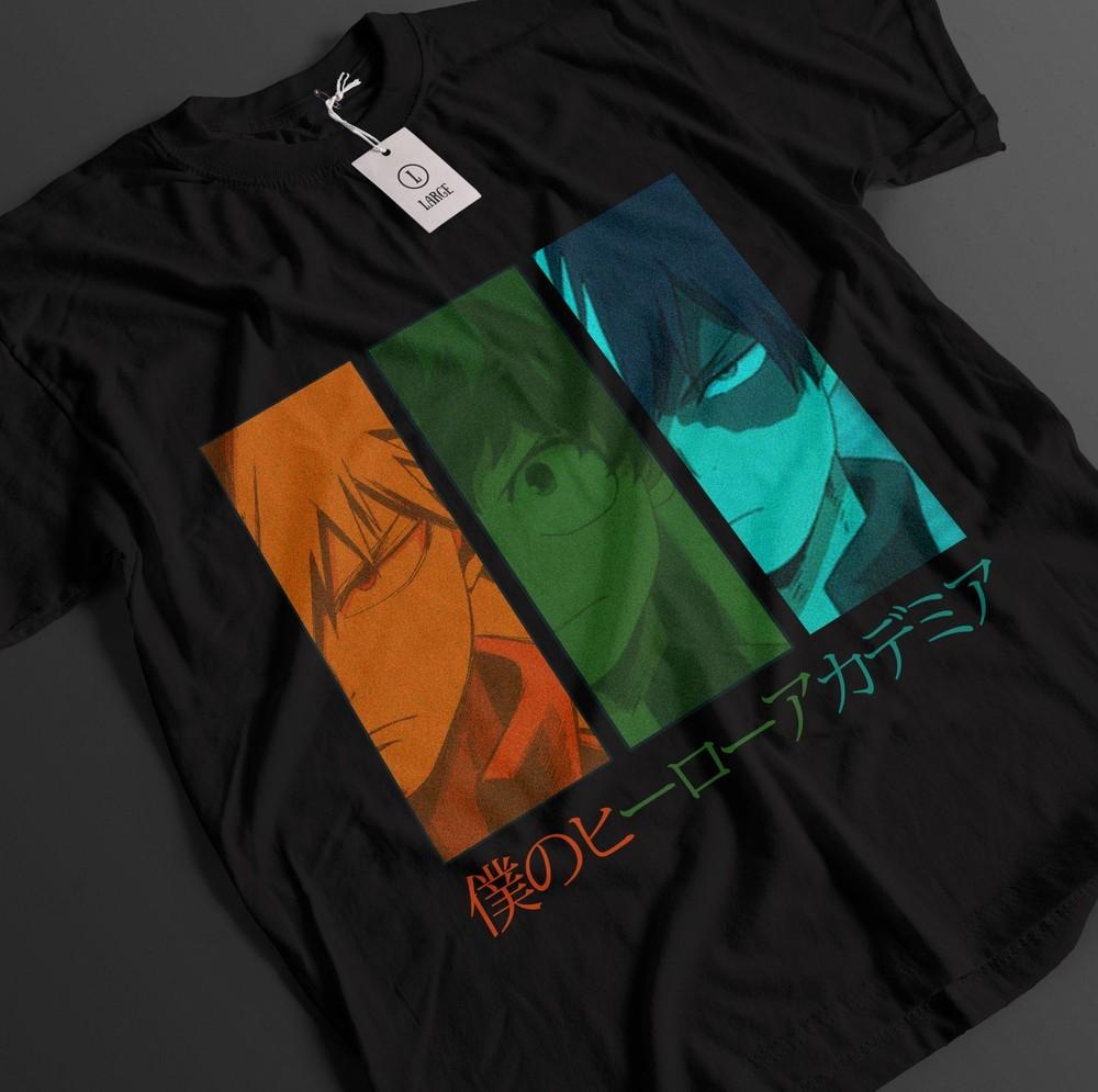 My Hero Academia Shirt Shoto Tshirt Deku Bakugo Kacchan Team Top MHA Unisex Tee