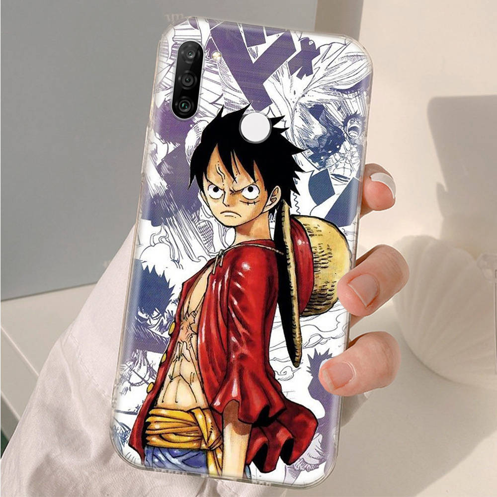 AD62 One Piece Luffy Clear Case for Samsung A04 A14 A23 A34 A54 M23 M33 M52 M53 Realme 10 9 C30S C35 C55 VIVO Y02 Y21 Y33S Y51 X80 V25 Cover