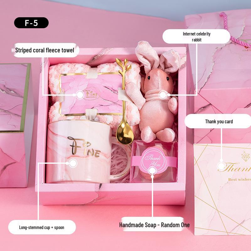 Personalized Bridesmaid Gift Set: Small Gifts, Creative Cup with Logo, First Birthday Box for Best Friend