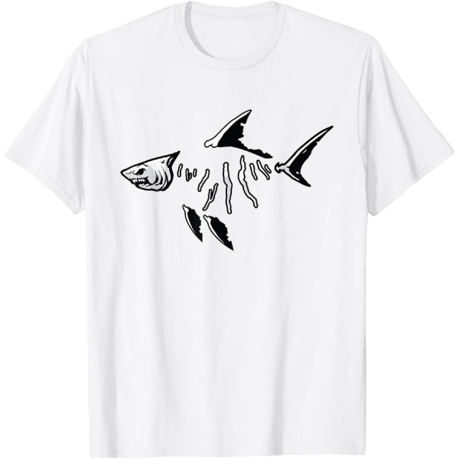 Finger Lake Fish and Shark Bones T-Shirt S