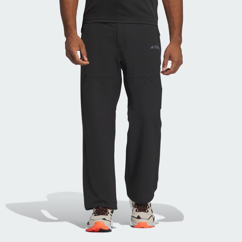 Adidas Wind.Rdy Softshell Trousers Solid Color Logo Outdoor Softshell Sports Long Pants Men Bottoms Black IN2231