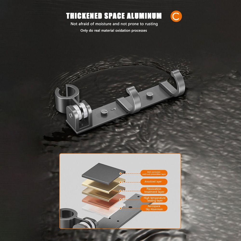 Regulowany uchwyt na słuchawkę prysznicową z haczykiem Podpora do słuchawki ręcznej Akcesoria łazienkowe