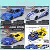 Modèle de Voiture Alliage Nissan Gtr34 Avec Lumière Son Pour Jouet Enfant Et Collection