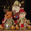 Christmas Tabletop Decorations Gift Bags with Zipper for Holiday Party Favors And Stocking Stuffers, Candy Storage Containers Cute Bag, Santa/Reindeer