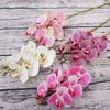 3D Artificial Flowers Plastic Butterfly Orchid Home Vases Table Decor Wedding Outdoor Garden Bride Bouquets DIY Wreaths Gift Box