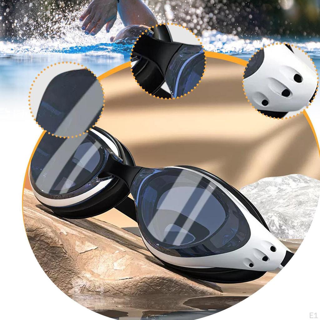 Swimming Goggles Anti Fog Portable Comfortable for Men Women with Nose Piece