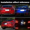 2PCS Fog Lamp Car Brake Red Tail Light LED Bumper Reflector Bulbs Warning Light For Tesla Model S 2012-up Turn Signal Rear Lamp