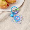 Inspirational Cartoon Keychain: Student Bell & Acrylic Pendant
