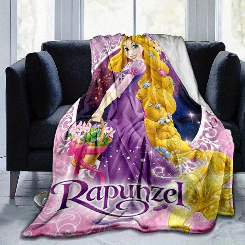 

1pc Rapunzel Printing Blanket - Soft, All-Season Throw for Living Room, Bedroom,Personalized Gift with Adorable Cartoon Design 80cmx120cm(31inx47in)