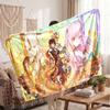 Warm Flannel BlanketGenshin Impact Soft Cozy Throw Blanket for Bedroom Couch
