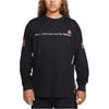 Nike Long-Sleeve T-Shirt With Letter Print Men Tops Black DV9638-010