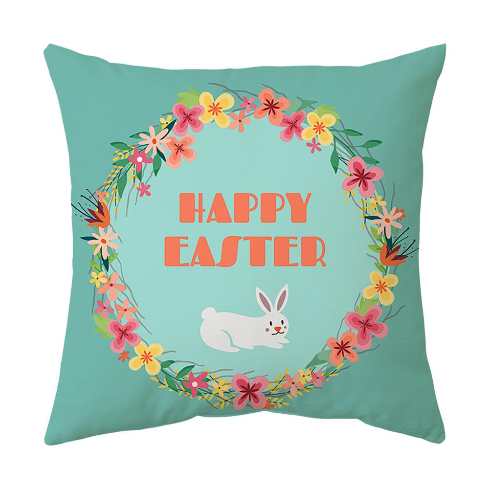 Easter Pillow Cover Cartoon Sofa Cushion Cover Office Waist Cushion Cover
